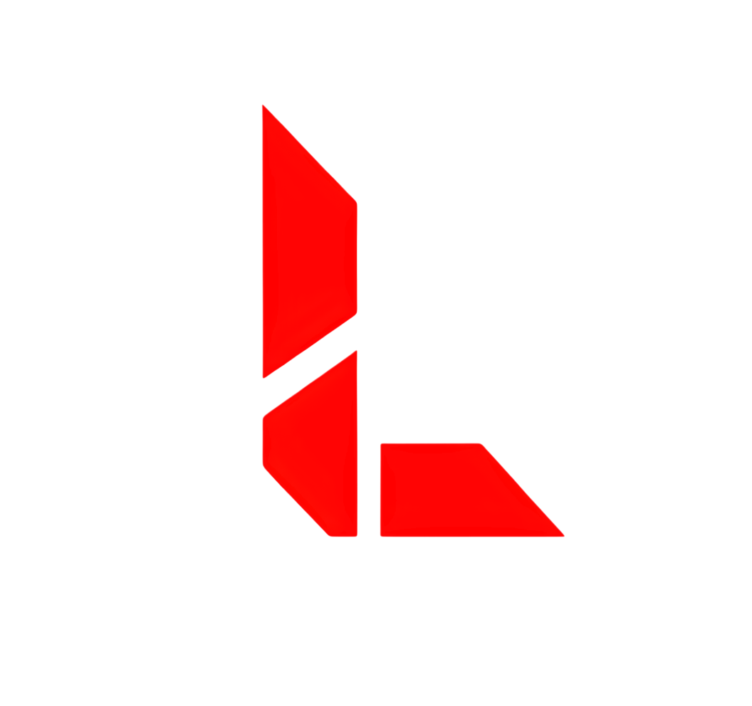 Red geometric logo